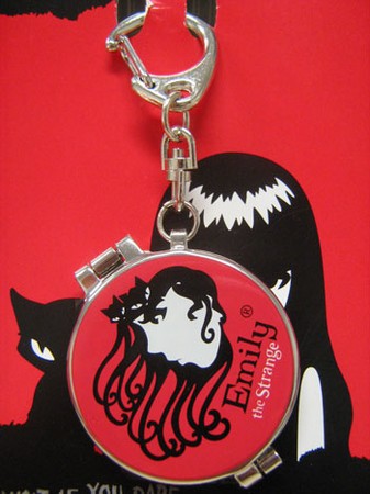 Emily The Strange - Strange Keyring Mirror