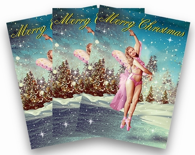 Weihnachtskarten Max Hernn Bikini Engel