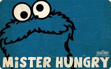 Frühstücksbrettchen Krümelmonster - Mister Hungry- Sesamstrasse