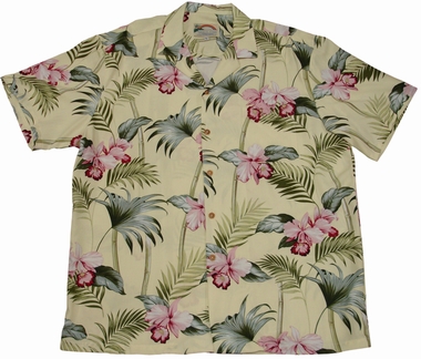 Original Hawaiihemd - Orchid Bamboo Yellow - Paradise Found