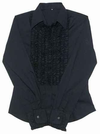 R�schenhemd Ladies - schwarz schwarz