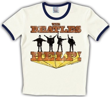 Shirts Logoshirt - The Beatles Shirt Help - White