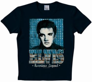 Shirts Logoshirt - Elvis Shirt  - American Legend - Black