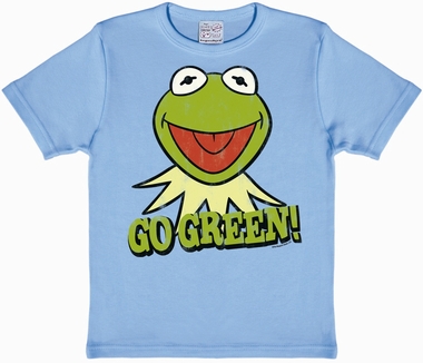 Shirts Kids Shirt - Muppets - Kermit - Go Green Hellblau