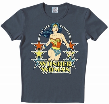 Logoshirt - Wonder Woman Shirt - DC Comics - Dunkelblau