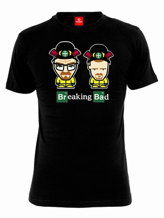 Comic Duo T-Shirt - Schwarz - Breaking Bad