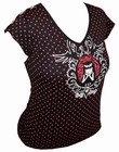 Emily the Strange - Nouveau Bust V-Neck Shirt