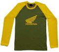 HONDA LONG SLEEVE - OLIVE/GELB - SHIRT