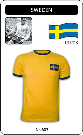 Schweden Retro Trikot Kurzarm