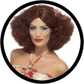 70er Jahre Afro Percke Kastanienbraun - Klicken fr grssere Ansicht