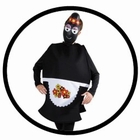 Barbamama Kostüm - Erwachsene Barbapapa schwarz