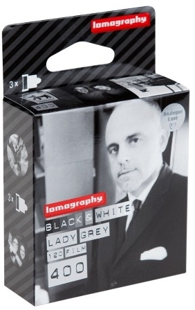 Lomography Lady Grey 400 120 schwarz/weiss Film 3x