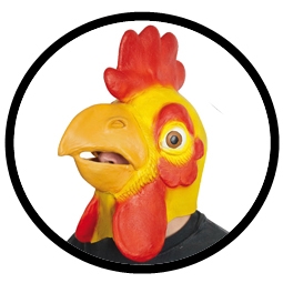 Huhn Maske - Chicken Mask - Klicken für grössere Ansicht