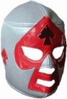 Lucha Libre Maske - Grey-Black-Red
