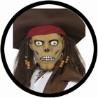Piraten Zombie Maske - Untoter Pirat Maske