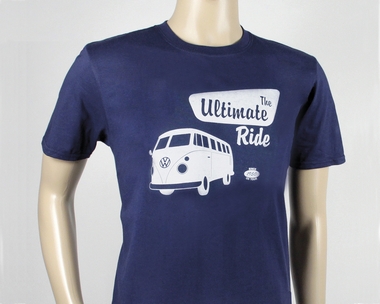 VW T1 BUS T-SHIRT - THE ULTIMATE RIDE/BLAU