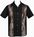 Steady Clothing Bowling Hemd  - Leopard Panel