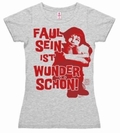 Logoshirt - Pippi Langstrumpf Faul sein - Girl Shirt