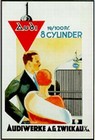 Audi 8-Zylinder Werbung Poster