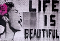 1 x BANKSY POSTER BILLIE HOLIDAY LIFE IS BEAUTIFUL, STREET ART