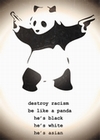 16 x DESTROY RACISM BANKSY POSTER PANDA