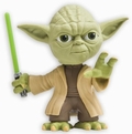 STAR WARS YODA MIT GR�NEM LICHTSCHWERT - HEADKNOCKER