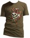 Sailor Jerry Men's T-Shirt - Skull Snake Army Green