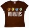 Logoshirt - The Beatles Heads Vintage - Girl Shirt