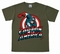 Logoshirt - Captain America Shirt - Marvel - Olivgr�n