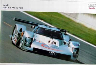 Original Audi Sport Poster. Le Mans 1999