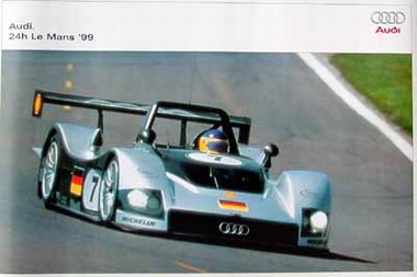 Original Audi Sport Poster. Le Mans 1999