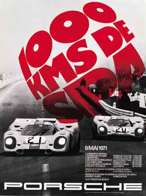 Porsche Rennplakat - Poster