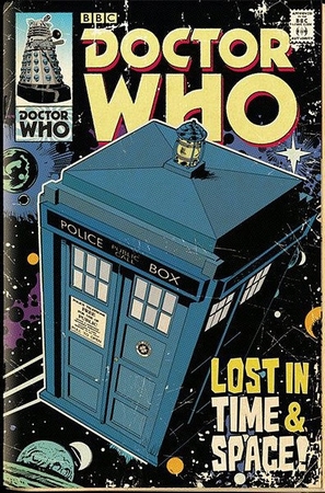 Doctor Who Poster Tardis Comic