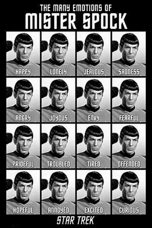 Star Trek Classics Poster The Many Emotions of Mr. Spock