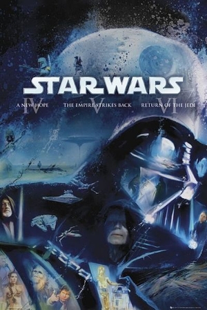 STAR WARS POSTER DARTH VADER BLUE RAY CLASSIC COVER - POSTER