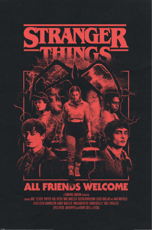 Stranger Things 5 Poster All Friends Welcome