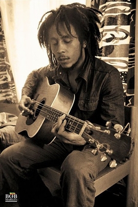 Bob Marley Poster Gitarre