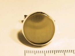 Cufflinks Silber Goldplattiert Massiv