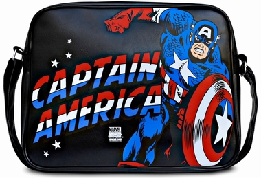 Marvel - Captain America Tasche - Schwarz - Kunstleder