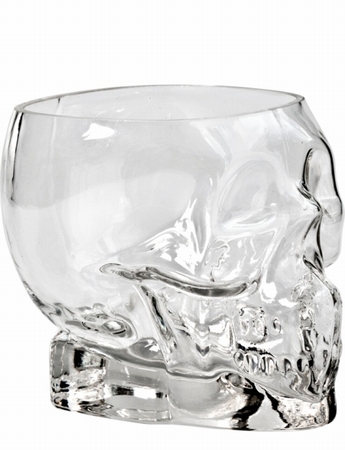 Tiki Glass Skull Medium