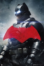 Batman vs Superman Poster Batman rotes Logo