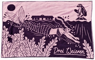 Drei Weieren Badetuch in der Farbe apricot