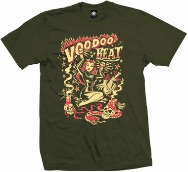 Voodoo Beat  - Shirt - oliv