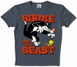 Logoshirt - Looney Tunes - Birdie and the Beast Shirt - Grau Modell: LOS010-0653075