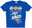 Logoshirt - Muppets - Pigs in Space Shirt - Azurblau Modell: LOS010-0650091