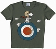 Logoshirt - Peanuts - Snoopy Target - Shirt Oliv Modell: LOS010-0483031