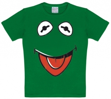 Kids Shirt - Muppets - Faces Kermit - Grün