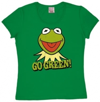 LOGOSHIRT - MUPPETS KERMIT GO GREEN - GIRL SHIRT auf einer Freiburg Wunschliste / Geschenkidee