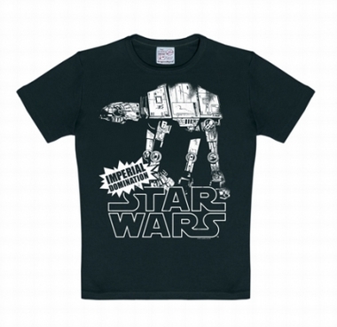 LOGOSHIRT - STAR WARS SHIRT AT-AT SCHWARZ