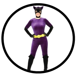 Catwoman Retro Kost�m Deluxe - 60er Jahre - Klicken f�r gr�ssere Ansicht